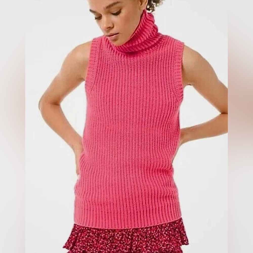 Michael Kors Pink Rose Turtleneck Sweater